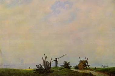 Seashore with Fisherman
